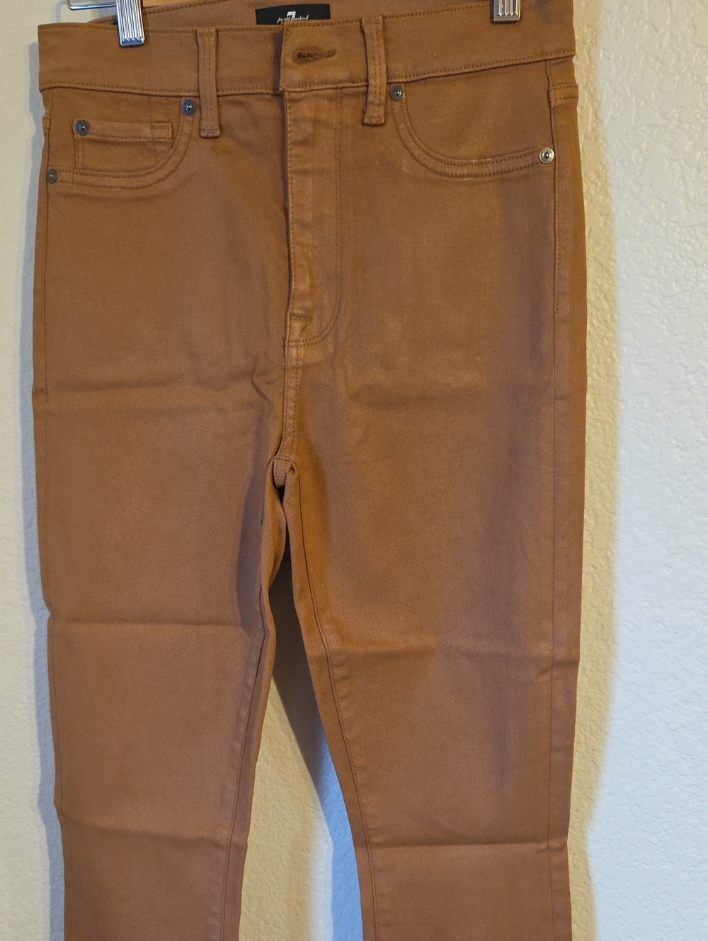 7 For All Mankind Skinny Jeans in Camel